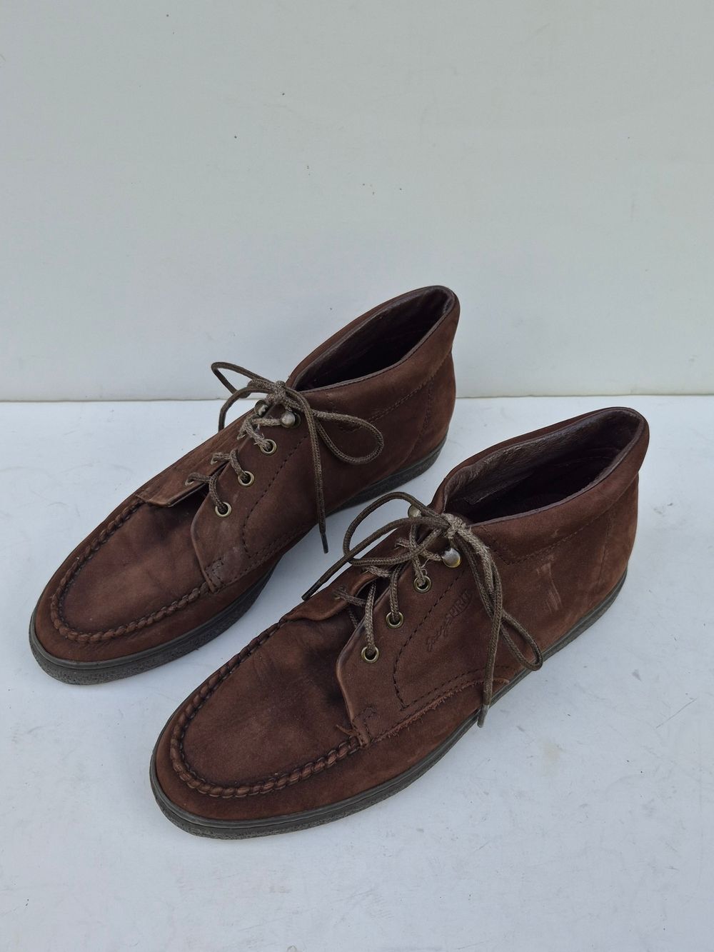 Easy Spirit Brown Leather Lace-Up Women's Ankle Boots - 7.5